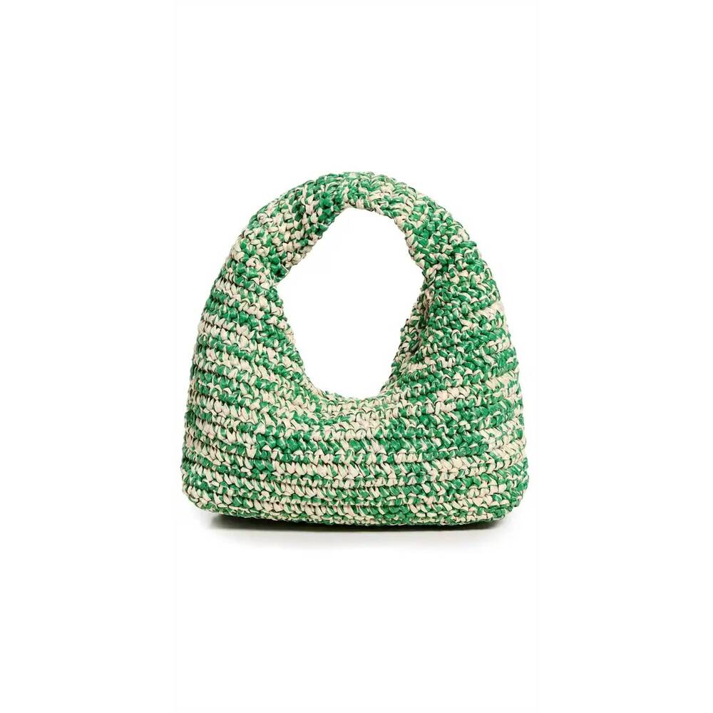 NEW MARIA LA ROSA women's nana melange clutch bag in green